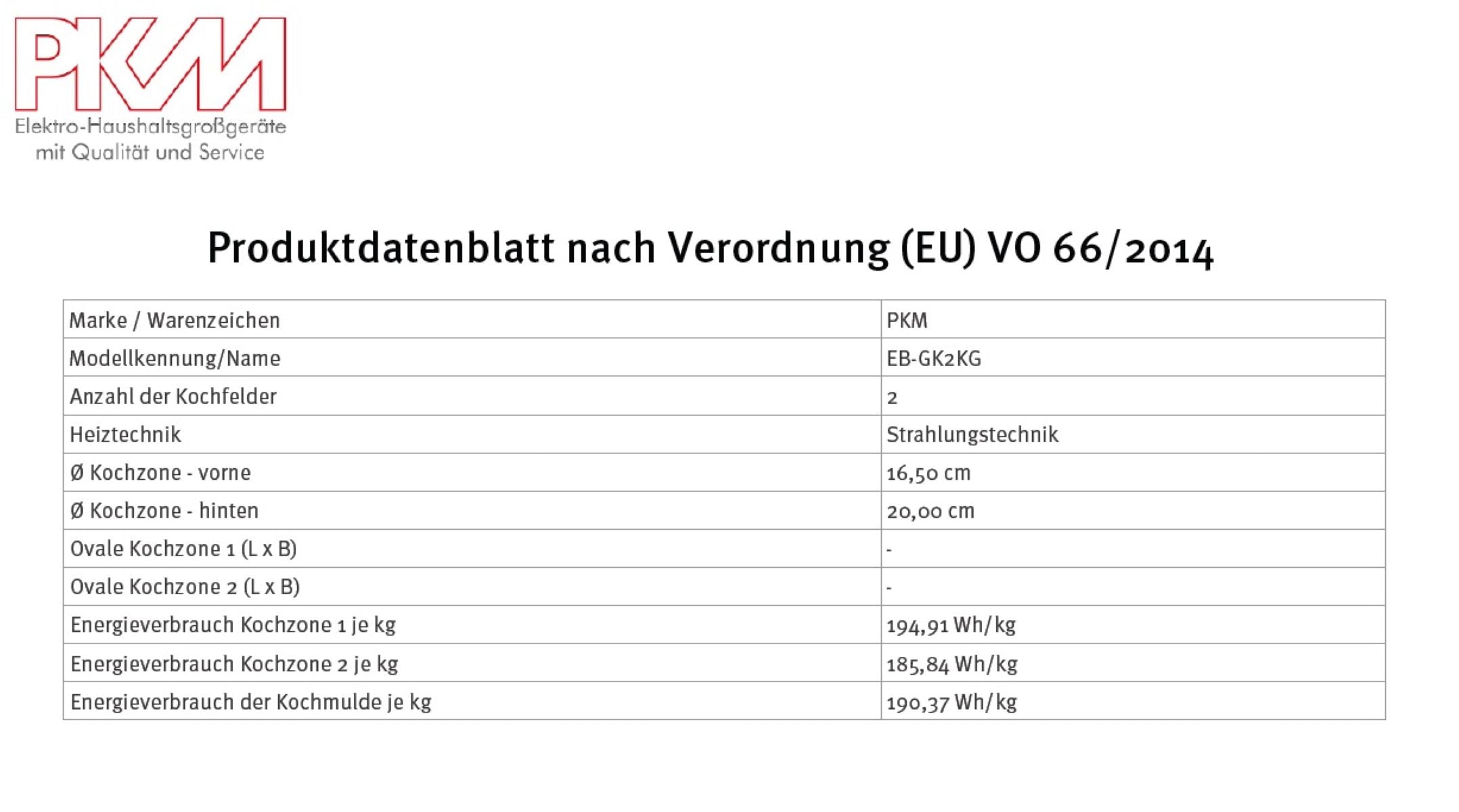 PKM Doppelkochfeld EB-GK2KG - autark, Glaskeramik, Touch, Domino, 2 Kochfelder