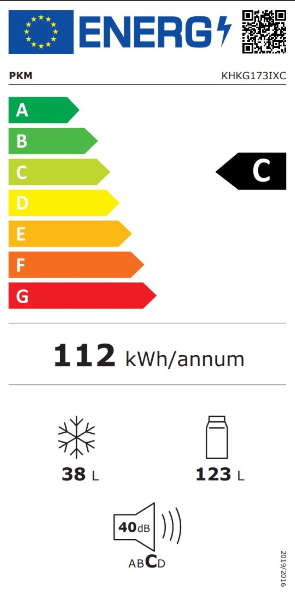 PKM Kühl Gefrierkombination KHKG173IXC Inox 161 L LED