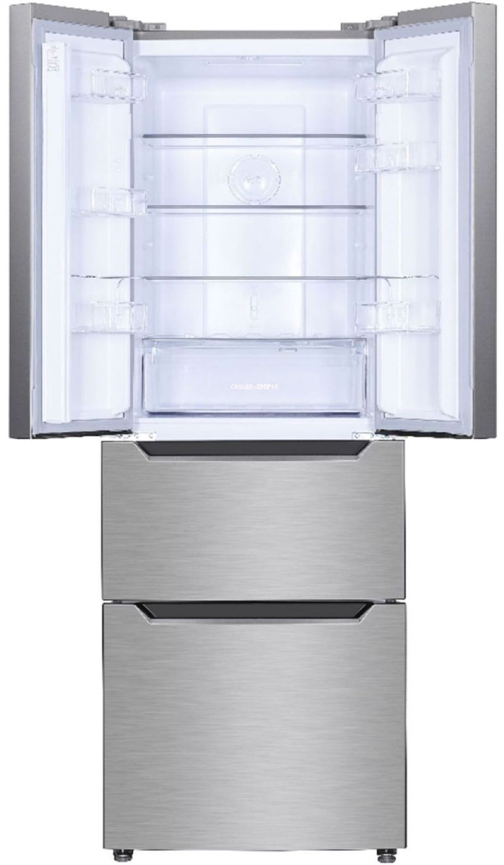 PKM KHFD350ENFIX Frenchdoor Kühlschrank – 320 L, NoFrost, TouchControl, Schubladen, Inox-Design
