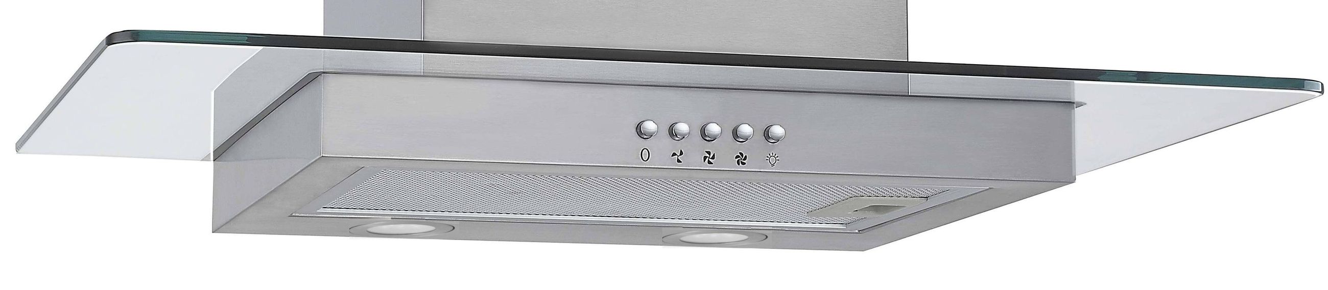 PKM Dunstabzugshaube GS1-60 CIXPH - 60cm, LED, Edelstahl, Umluft/Abluft