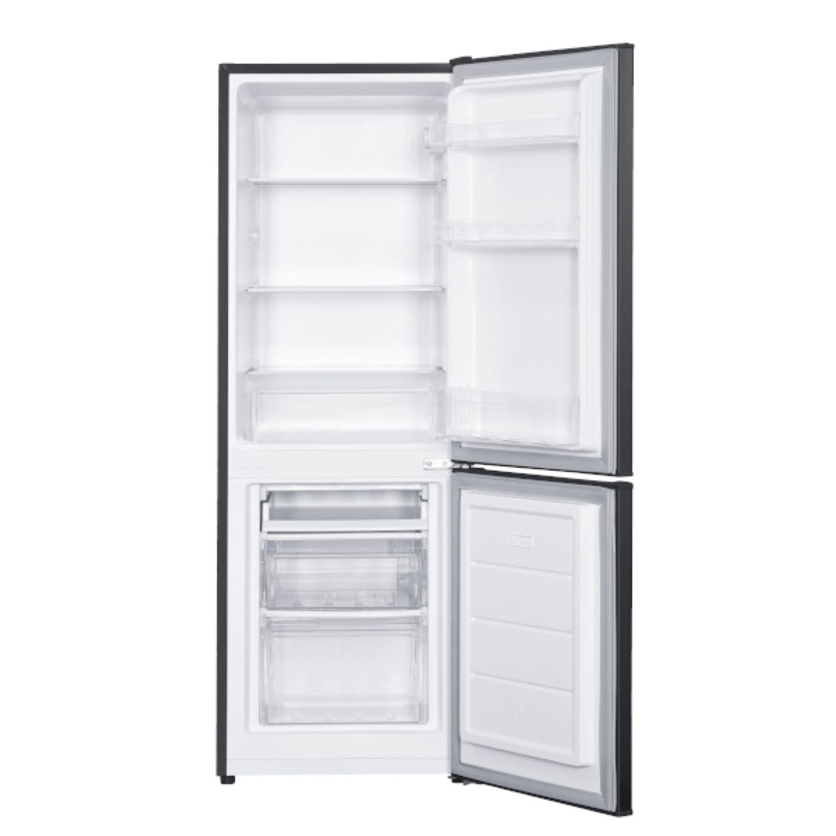 PKM Kühlgefrierkombination KG230KHEB schwarz 173L Kühlschrank LED