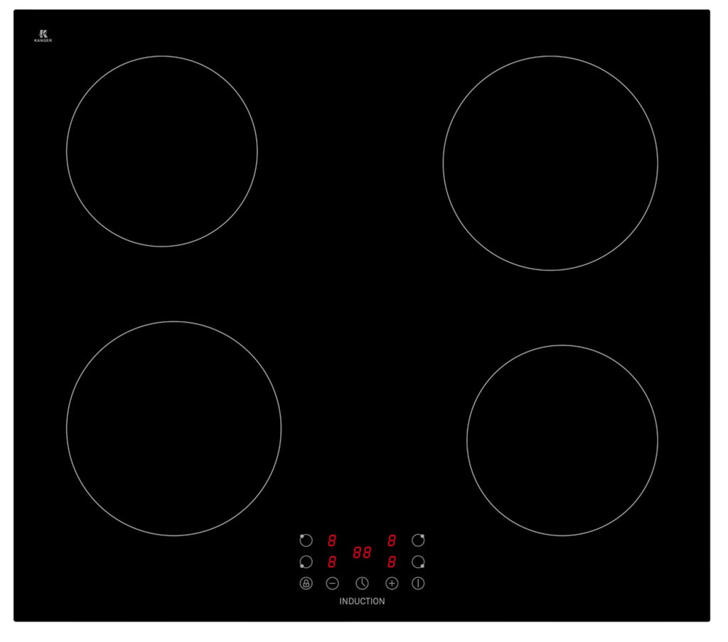 PKM Induktionskochfeld IF4BG 60cm autark Touch rahmenlos Glaskeramik