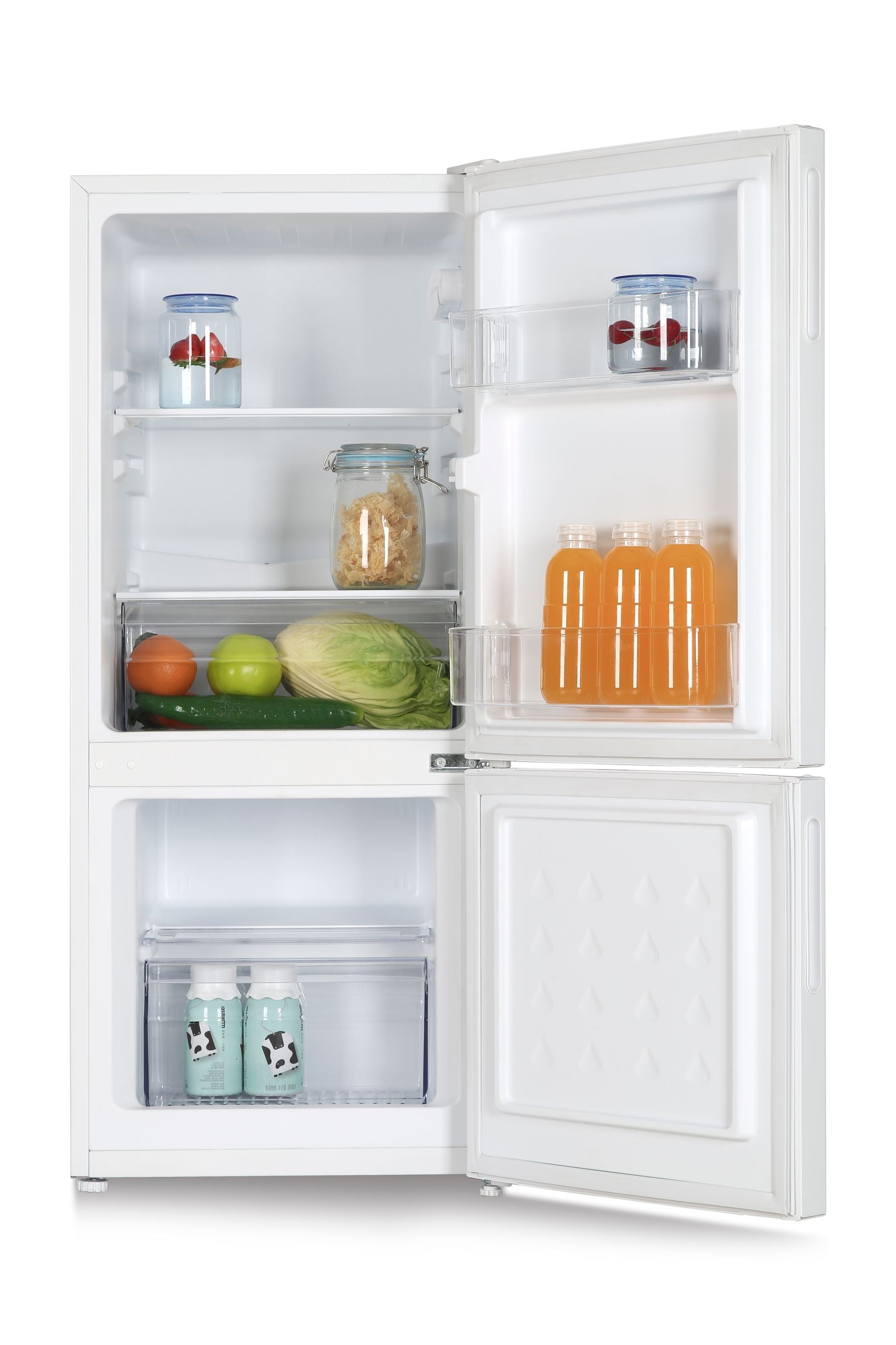 PKM Kühlgefrierkombination KHKG117EW mit Gefrierfach 117 L – 39 dB, LED, Weiß