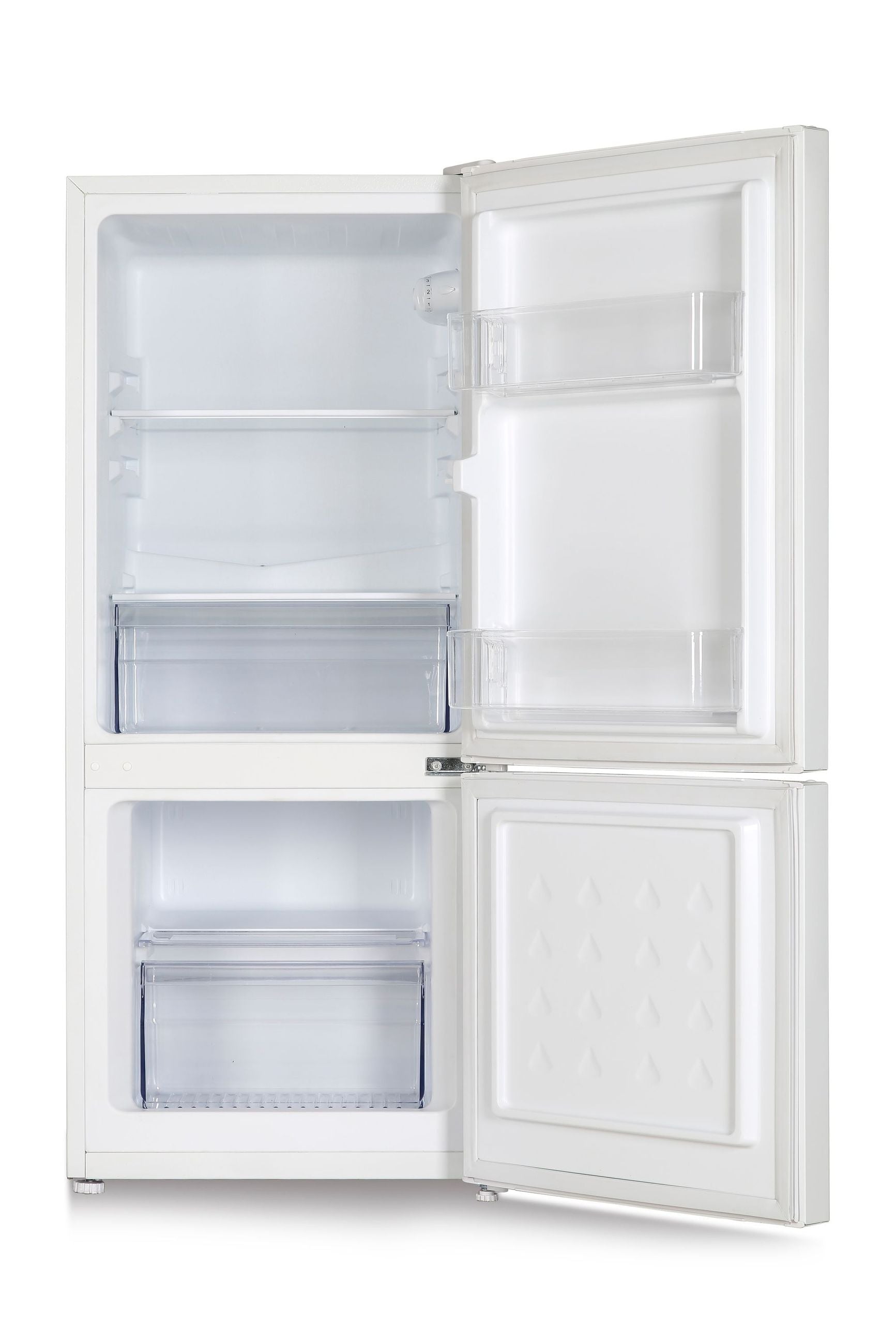 PKM Kühlgefrierkombination KHKG117EW mit Gefrierfach 117 L – 39 dB, LED, Weiß