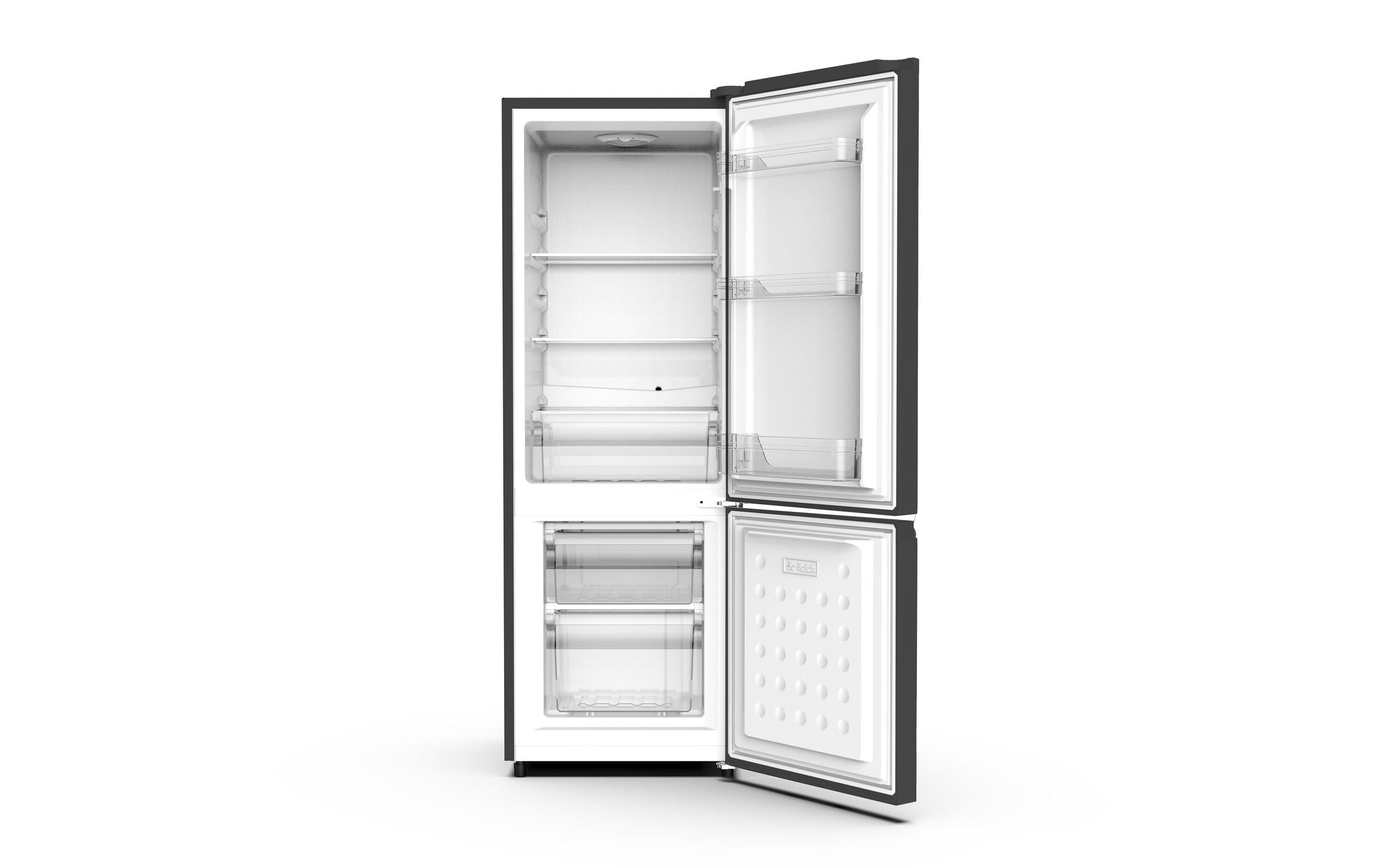 PKM Kühl Gefrierkombination KHKG173BC Schwarz 161 L LED