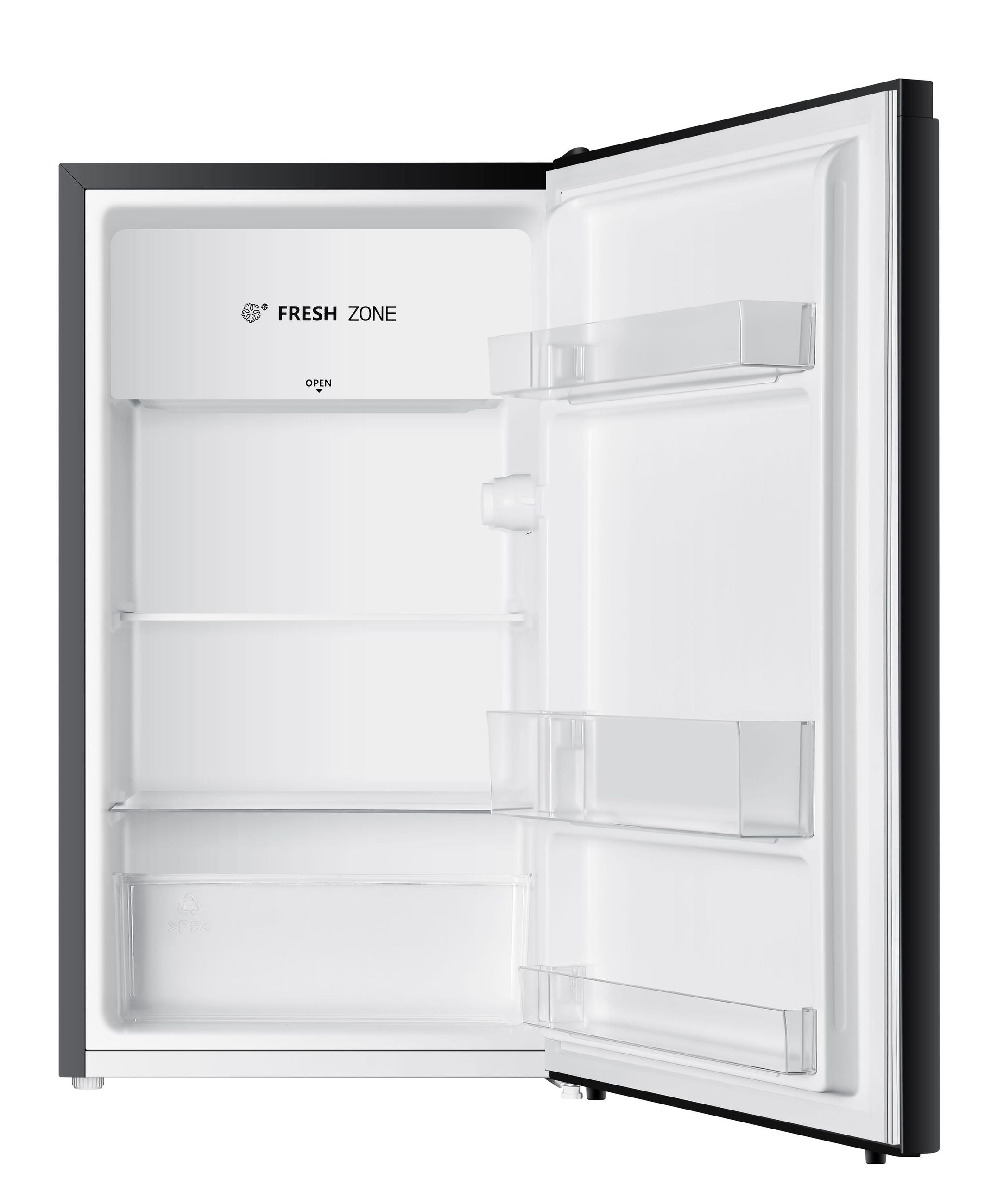 PKM Kühlschrank KHKS93EB - schwarz, 94L, Freistehend, mit Kaltlagerfach, 84 cm