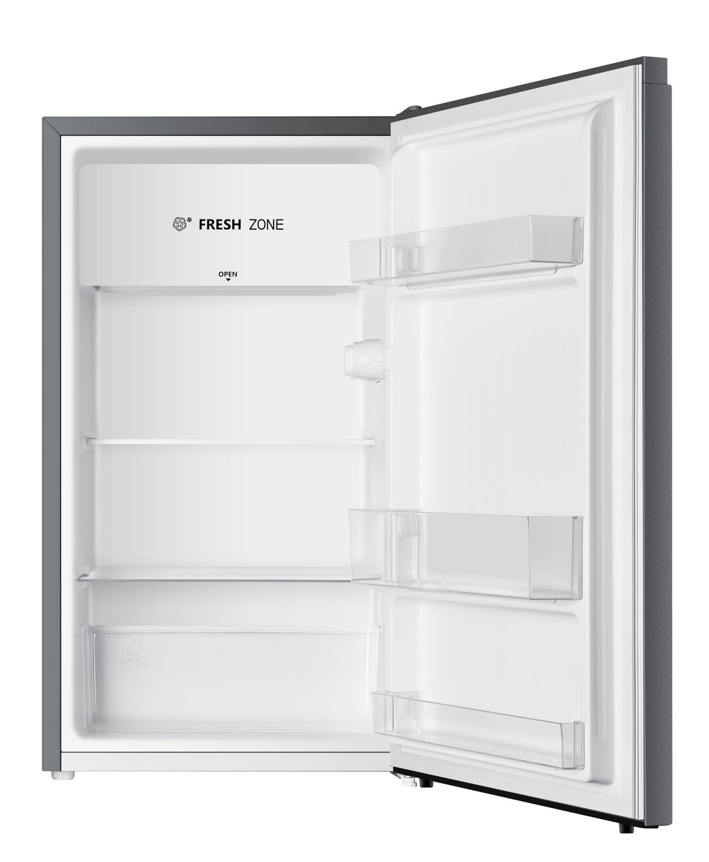 PKM Kühlschrank KHKS93ESI - silber, 94L, Freistehend, mit Kaltlagerfach, 84 cm