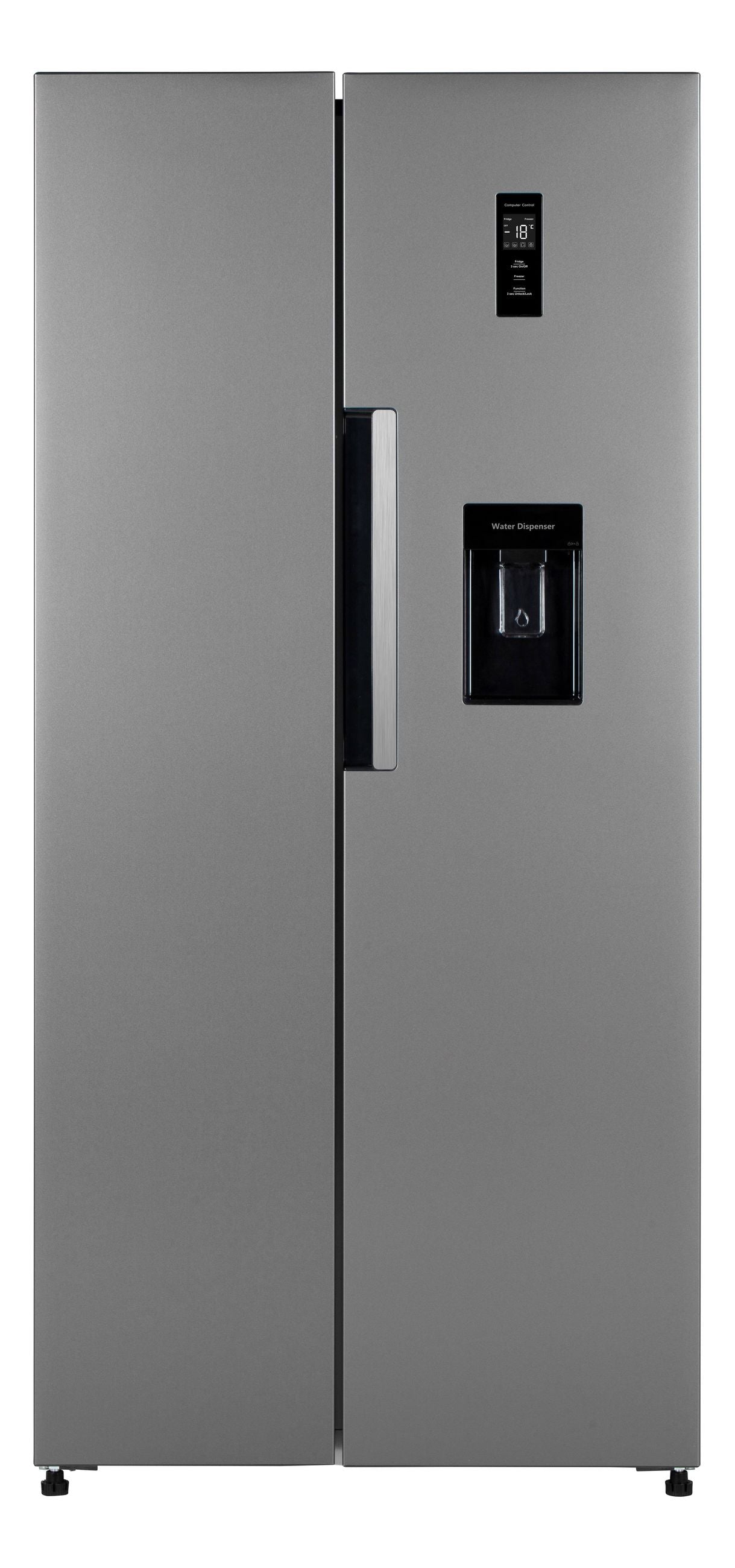 PKM Side by Side Kühlschrank KHSBS495ENFDIX - 444 L, Wasserspender, Touchcontrol