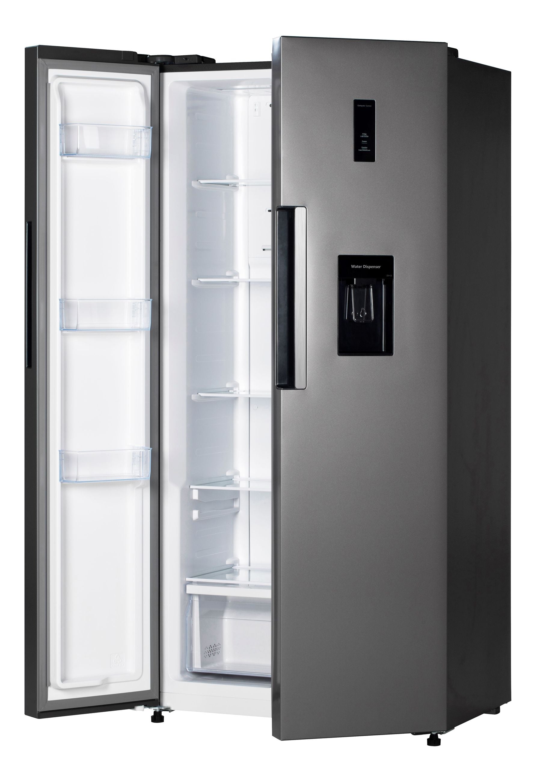 PKM Side by Side Kühlschrank KHSBS495ENFDIX - 444 L, Wasserspender, Touchcontrol