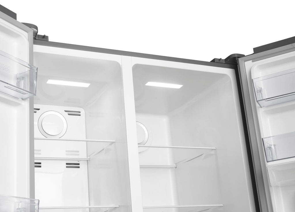 PKM Side by Side Kühlschrank KHSBS510DNFWDDIX - 529 L, Wasserspender