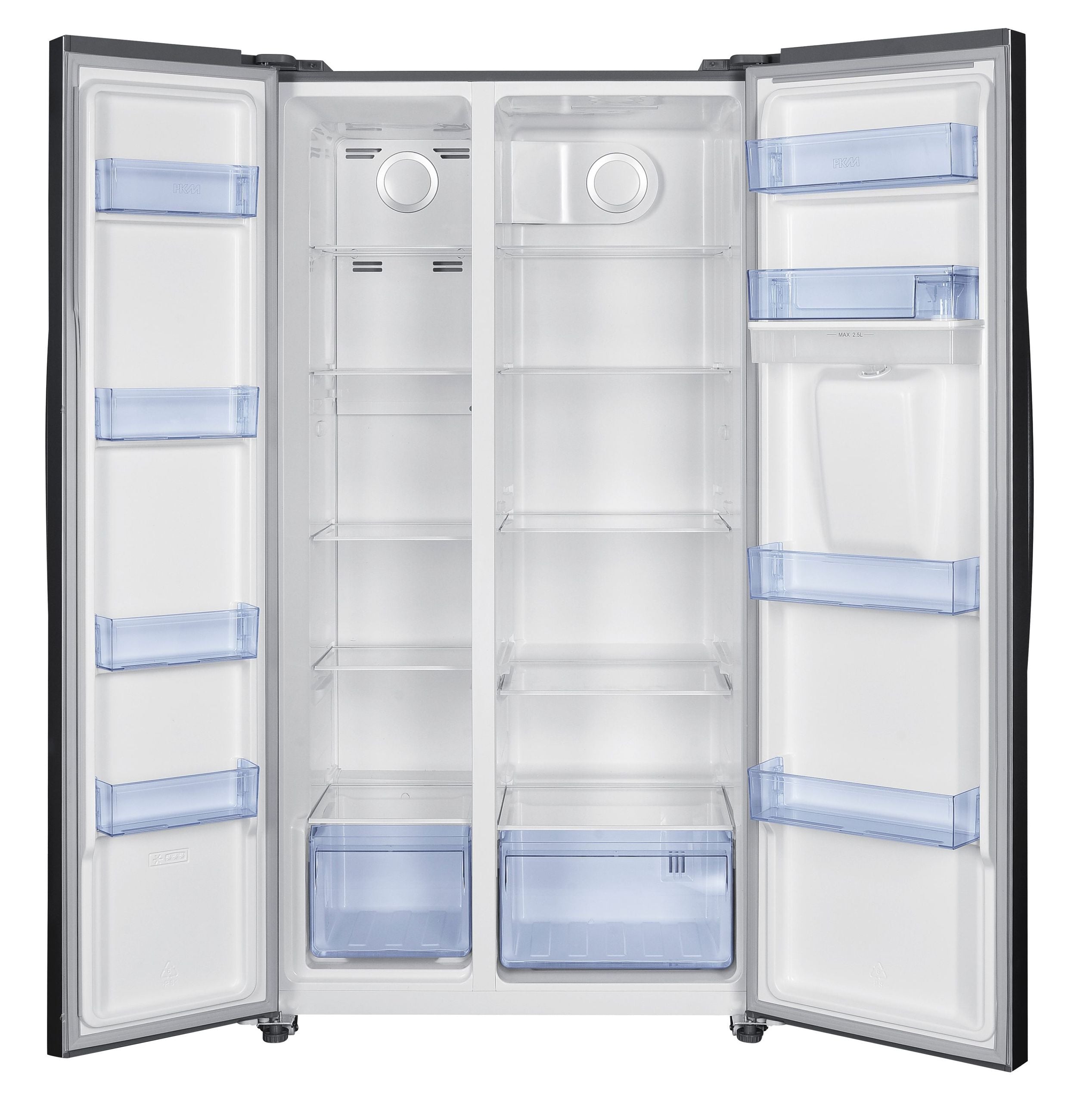 PKM Side by Side Kühlschrank KHSBS510DNFWDDIX - 529 L, Wasserspender