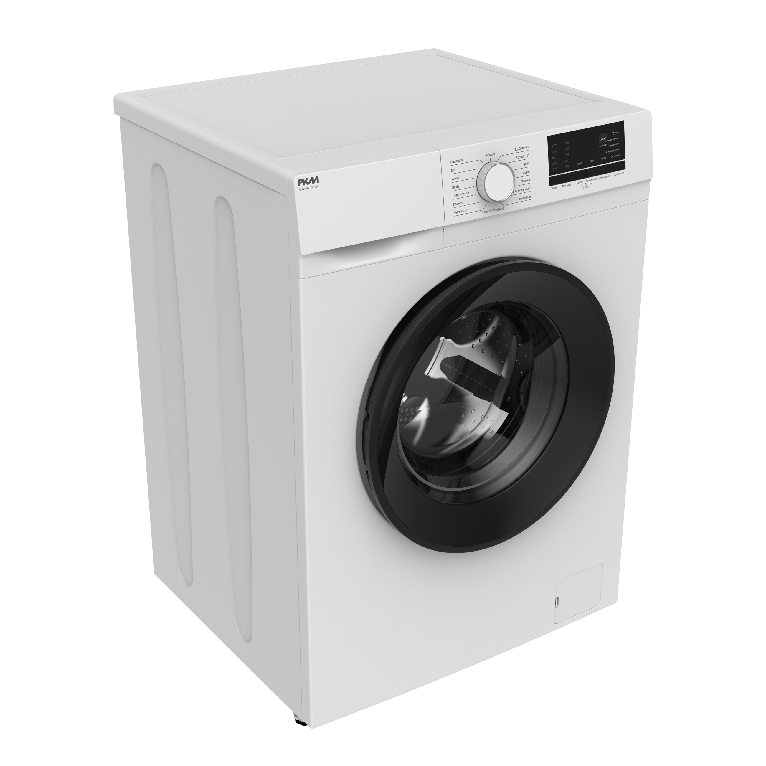 PKM Waschmaschine KHWA8-1415A 8kg 1400U/Min Steam Inverter Motor Weiß