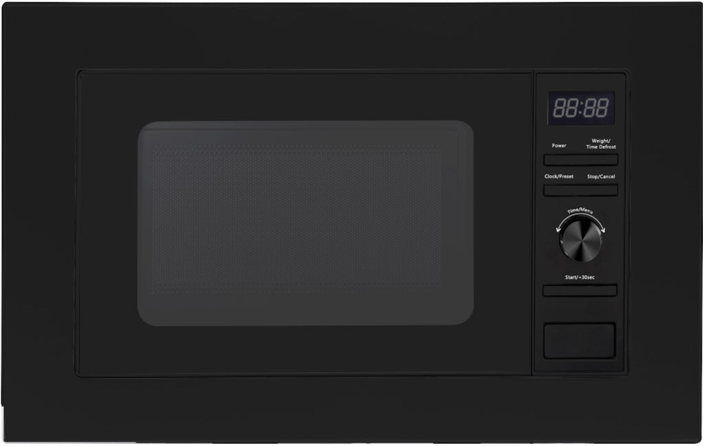 PKM Einbaumikrowelle MW800-20 B EB - schwarz, 800 W, mit Einbaurahmen, 20 Liter