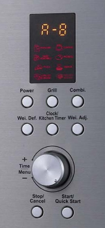 PKM Einbaumikrowelle MW900-23G-IN - 900 Watt, Edelstahl, 23 Liter, Grill