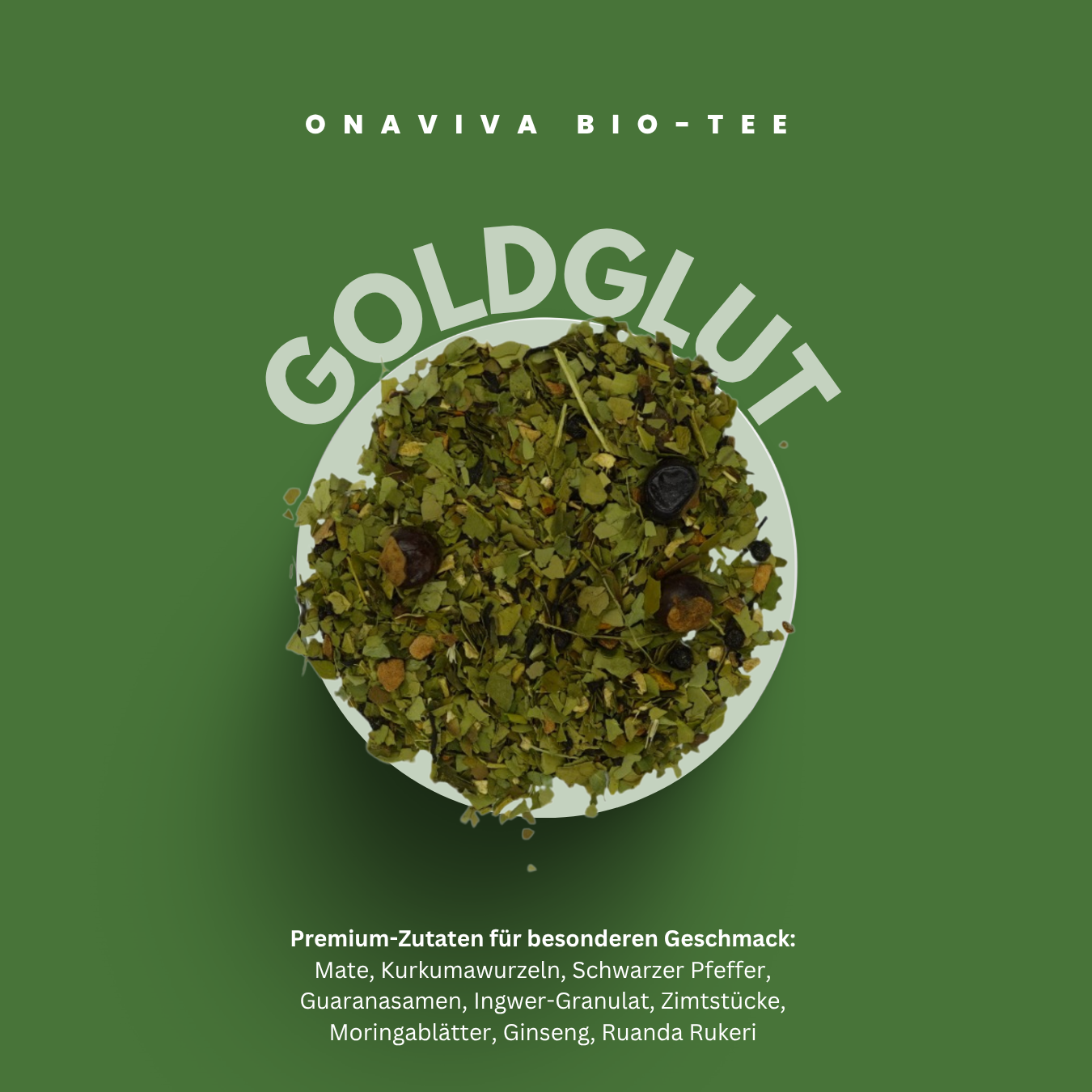 Onaviva Bio-Tee Goldglut - natürlich aromatisierter Kräutertee mit Pfirsich-Geschmack