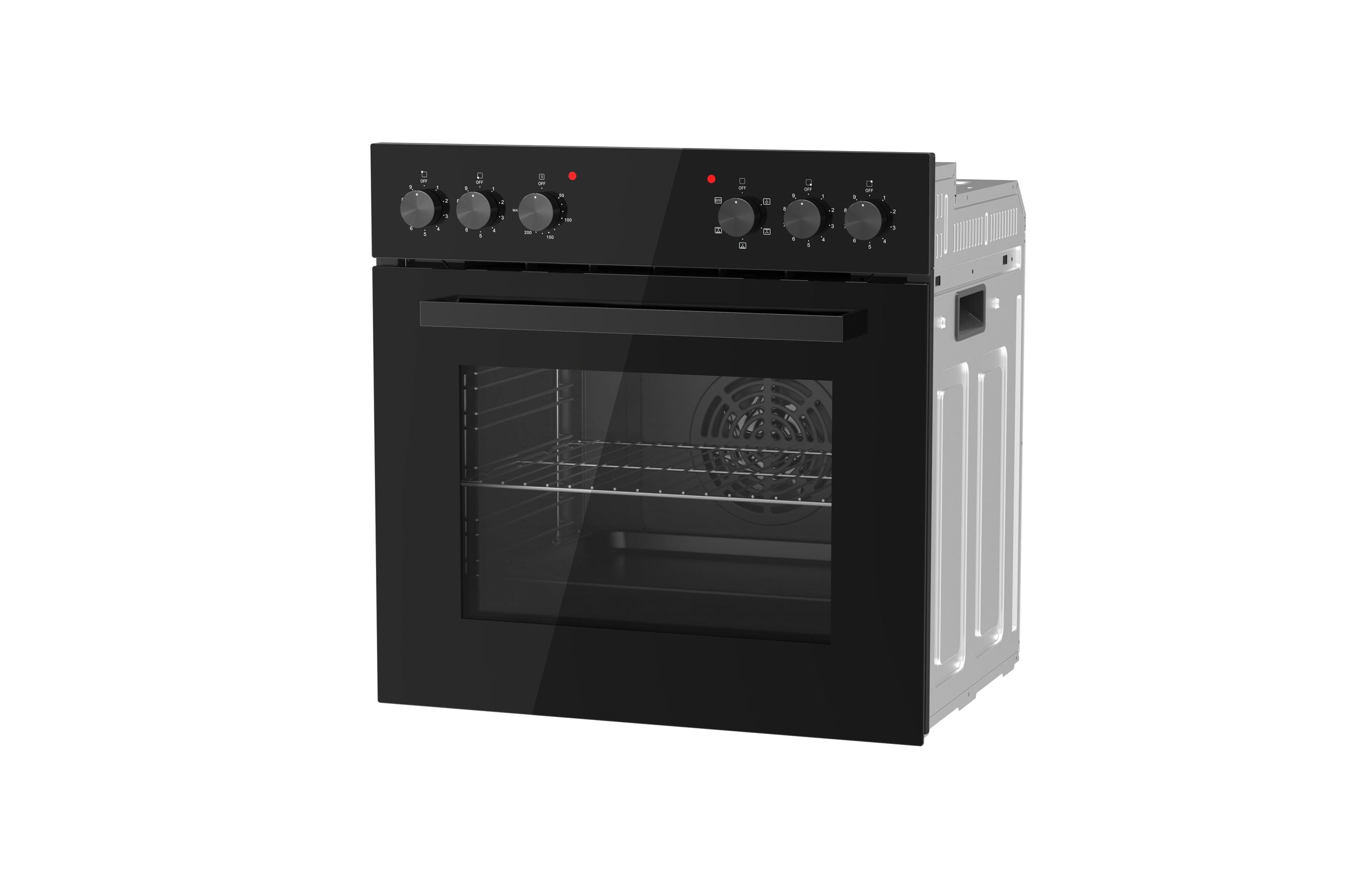 PKM Einbauherdset SOEHE5EB mit Glaskeramikkochfeld schwarz