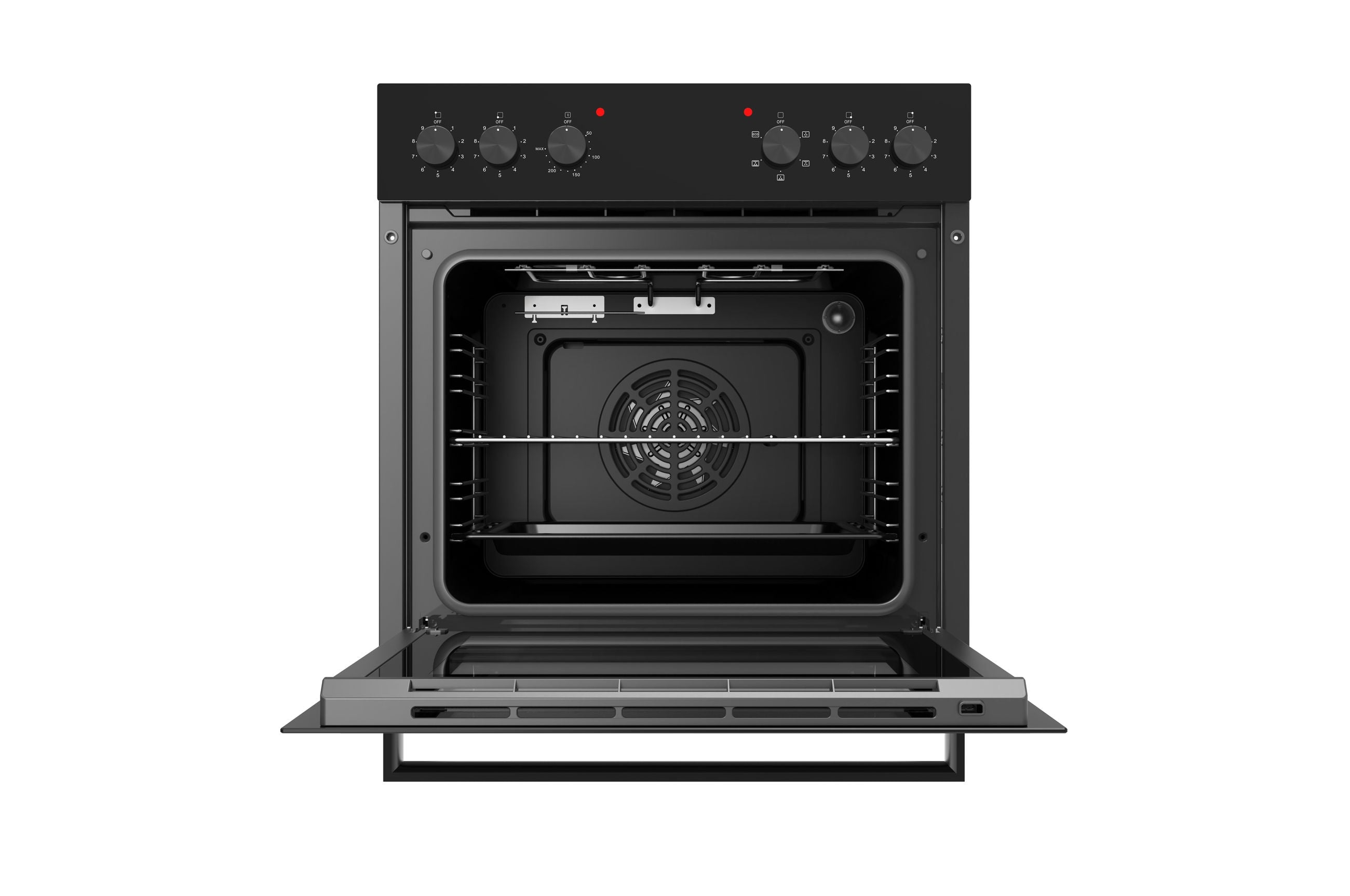 PKM Einbauherdset SOEHE5EB mit Glaskeramikkochfeld schwarz