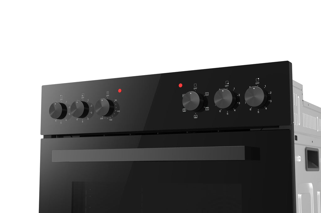 PKM Einbauherdset SOEHE5EB mit Glaskeramikkochfeld schwarz