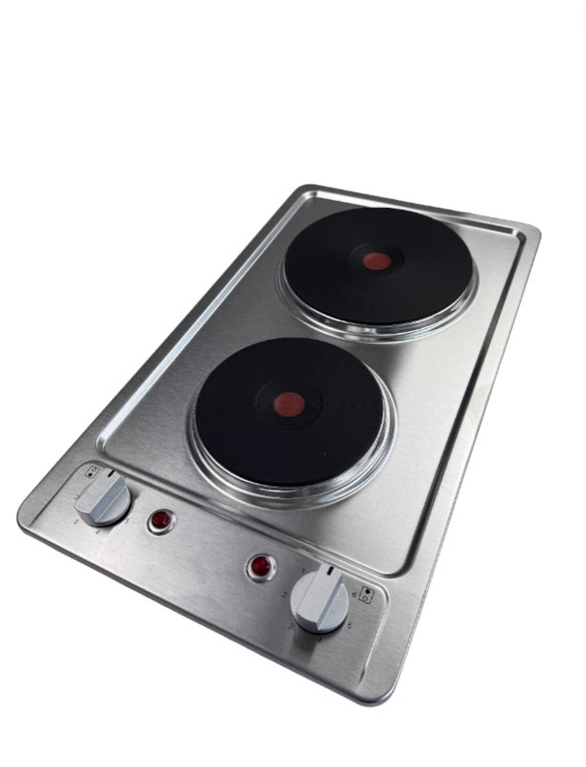 PKM Doppelkochfeld KF-GE-2F - autark, Doppelkochplatte, Edelstahl, 2 Kochfelder