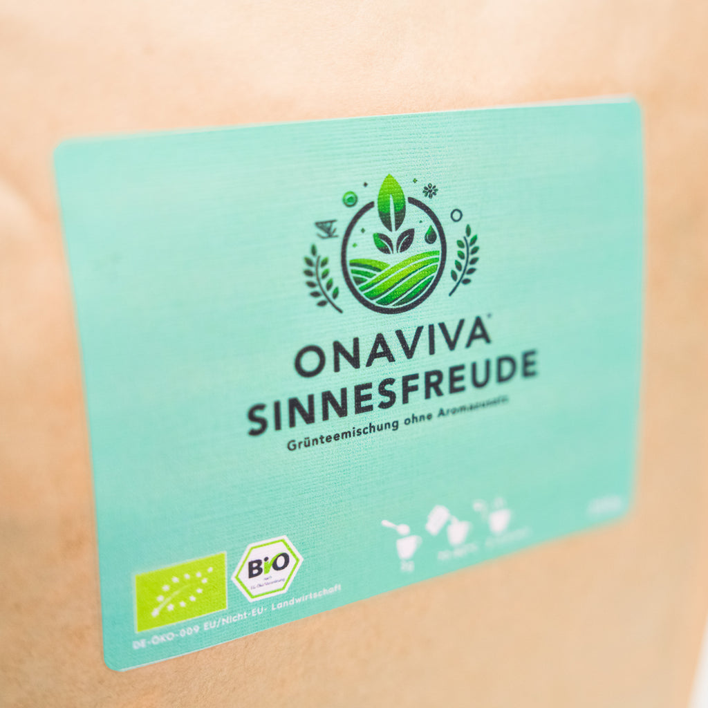 Onaviva Bio-Tee Sinnesfreude - Grünteemischung ohne Aromazusatz