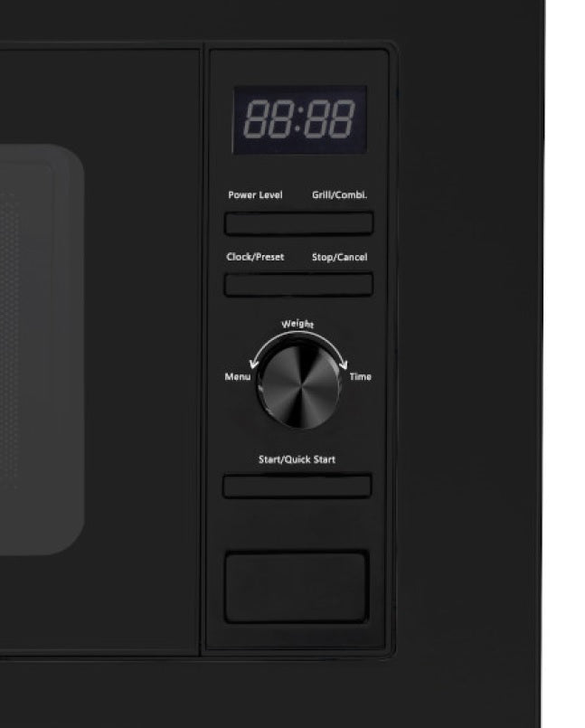Wolkenstein Einbaumikrowelle WMW800-20GB EB - schwarz 800W Grill 900W