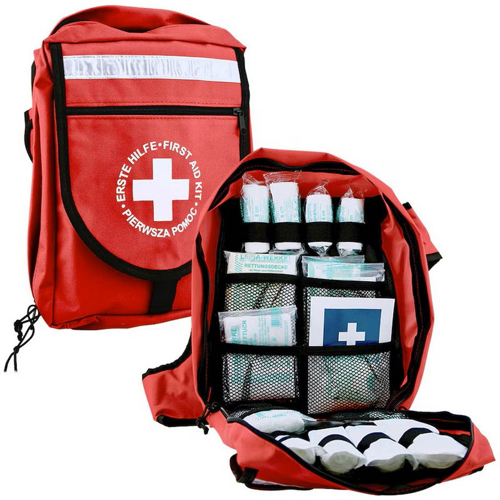 Leina Werke Notfallrucksack DIN 13157 Rot, wasserabweisend