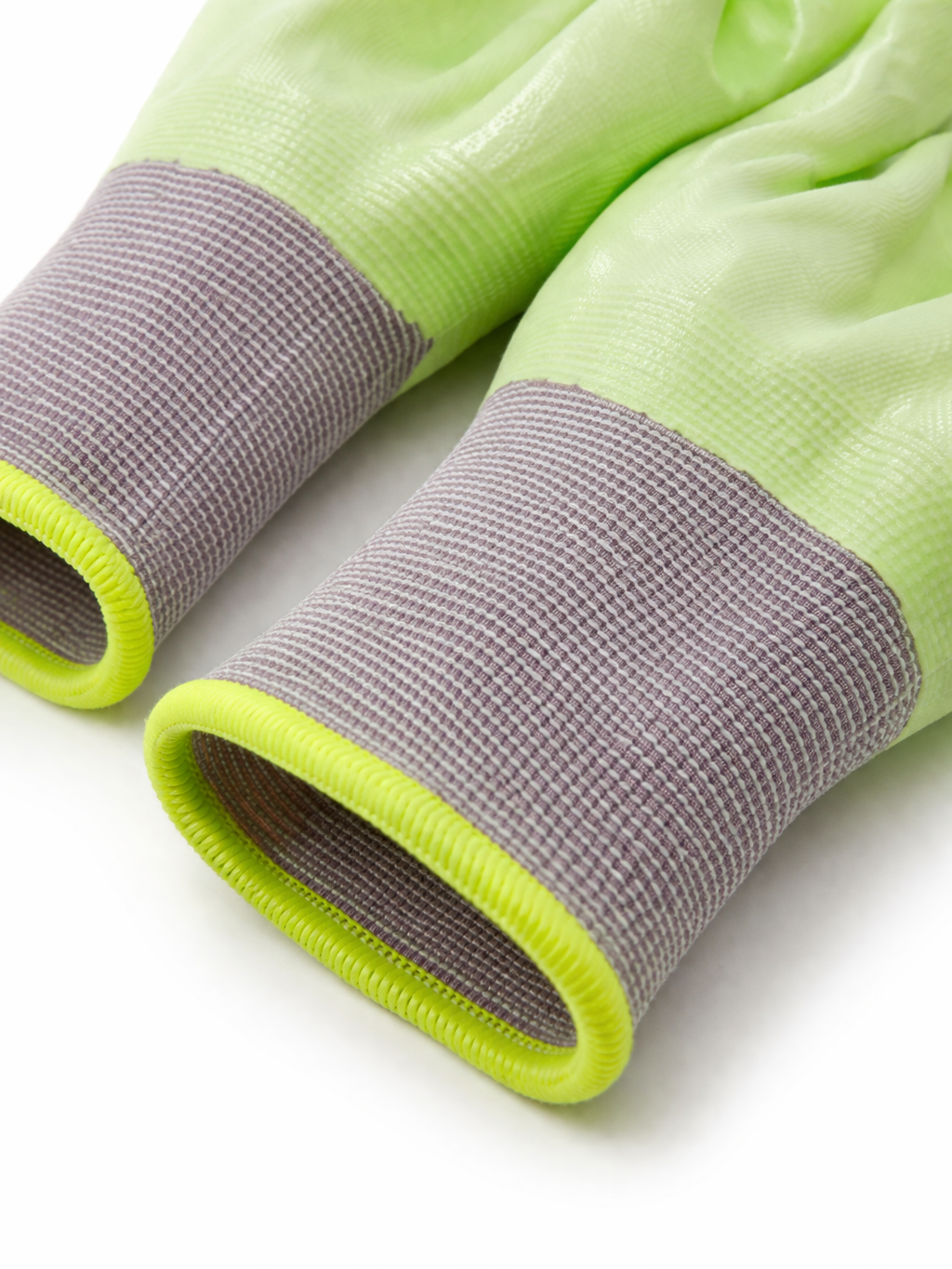 eVendix Gartenhandschuhe unisex mit Gripbeschichtung – Atmungsaktive Arbeitshandschuhe für Gartenarbeit, Pflanzen, Unkraut & Balkon – 10 Paar S Größe Grün\Grau