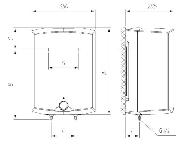 Gorenje Boiler GT 10 O - 9,8 Liter DRUCKFEST Obertisch Warmwasserbereiter
