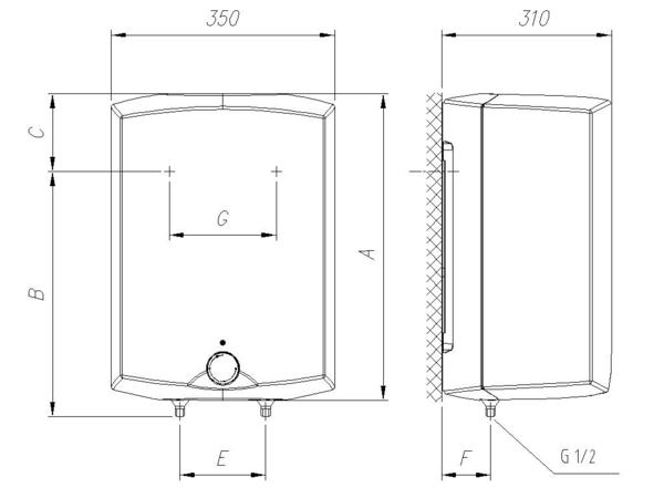 Gorenje Boiler GT 15O DRUCKFEST übertisch Warmwasserbereiter 14,8 Liter
