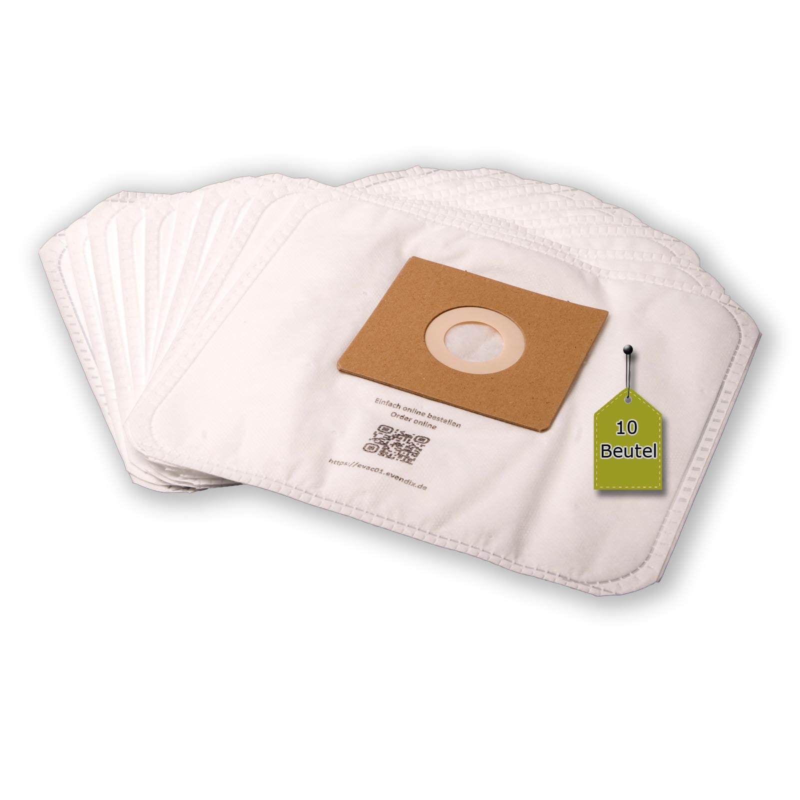 eVendix Staubsaugerbeutel eVac 01 - Inhalt 10 Stück + 1 Mikro-Filter