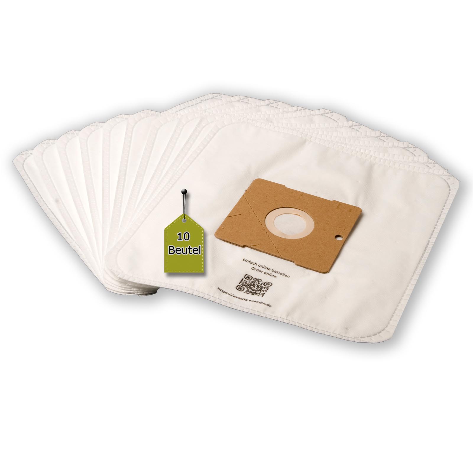 eVendix Staubsaugerbeutel eVac 05 - Inhalt 10 Stück + 1 Mikro-Filter
