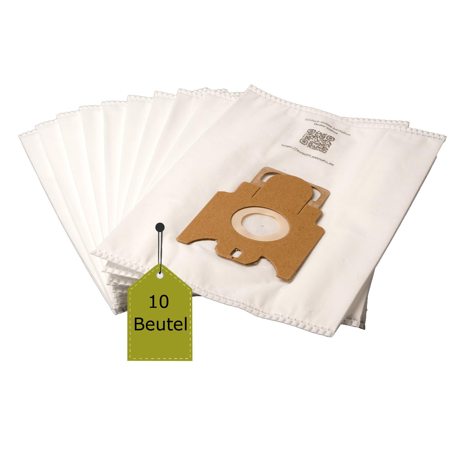 eVendix Staubsaugerbeutel eVac 07 - Inhalt 10 Stück + 1 Mikro-Filter