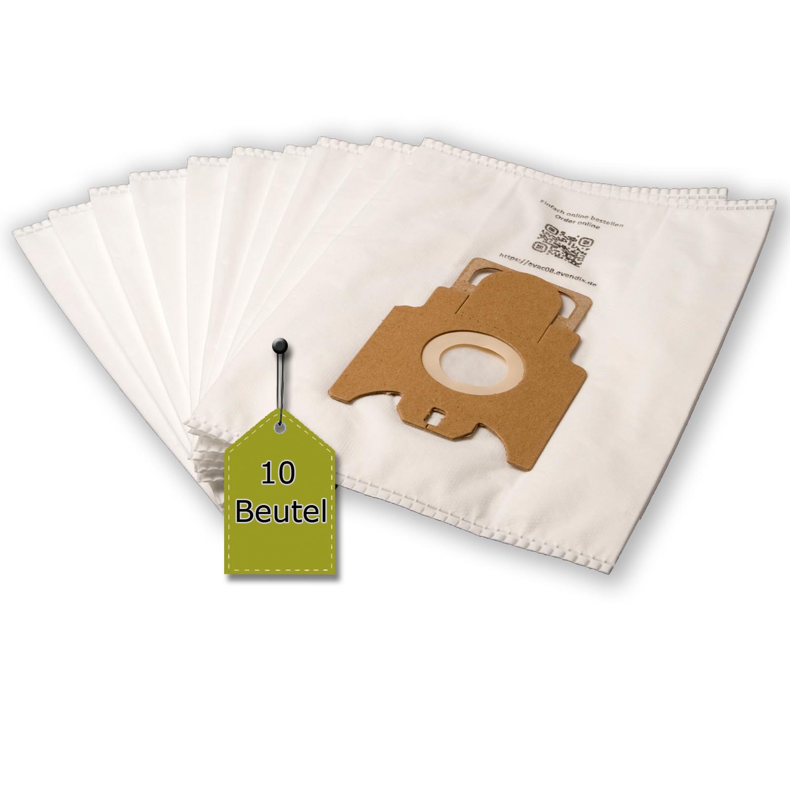 eVendix Staubsaugerbeutel eVac 08 - Inhalt 10 Stück + 1 Mikro-Filter