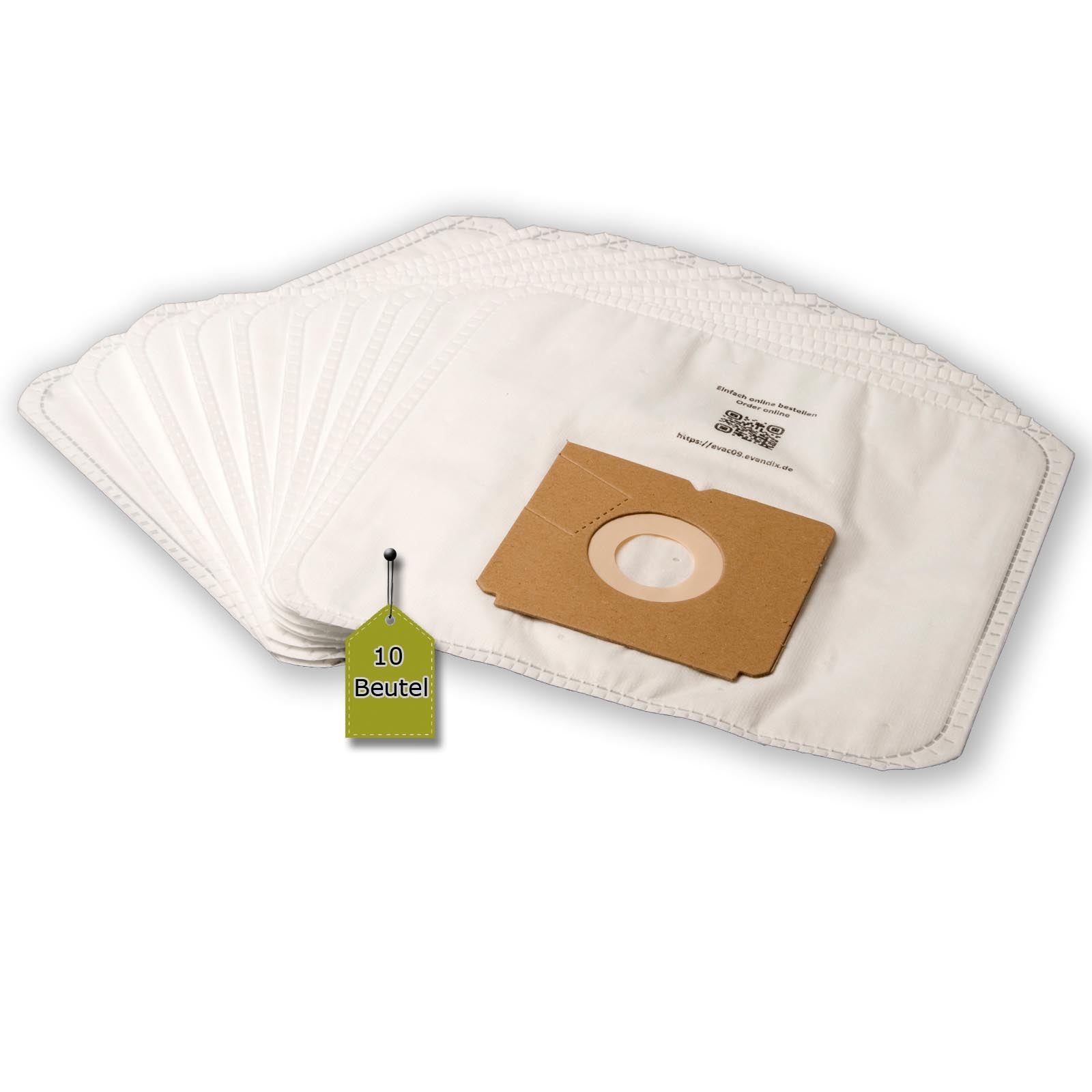 eVendix Staubsaugerbeutel eVac 09 - Inhalt 10 Stück + 1 Mikro-Filter