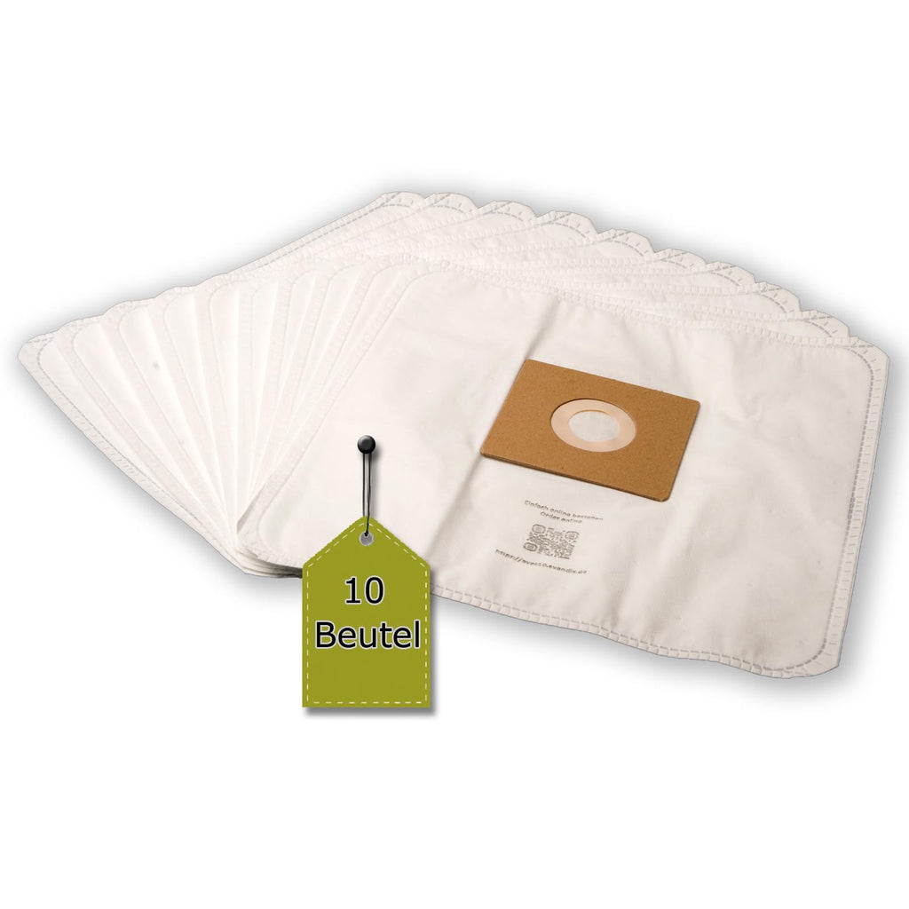 eVendix Staubsaugerbeutel eVac 10 - Inhalt 10 Stück + 1 Mikro-Filter