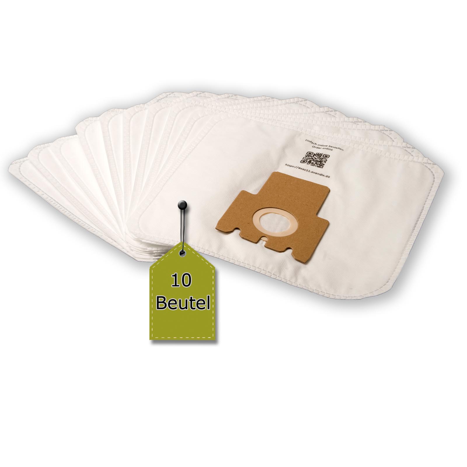 eVendix Staubsaugerbeutel eVac 11 - Inhalt 10 Stück + 1 Mikro-Filter