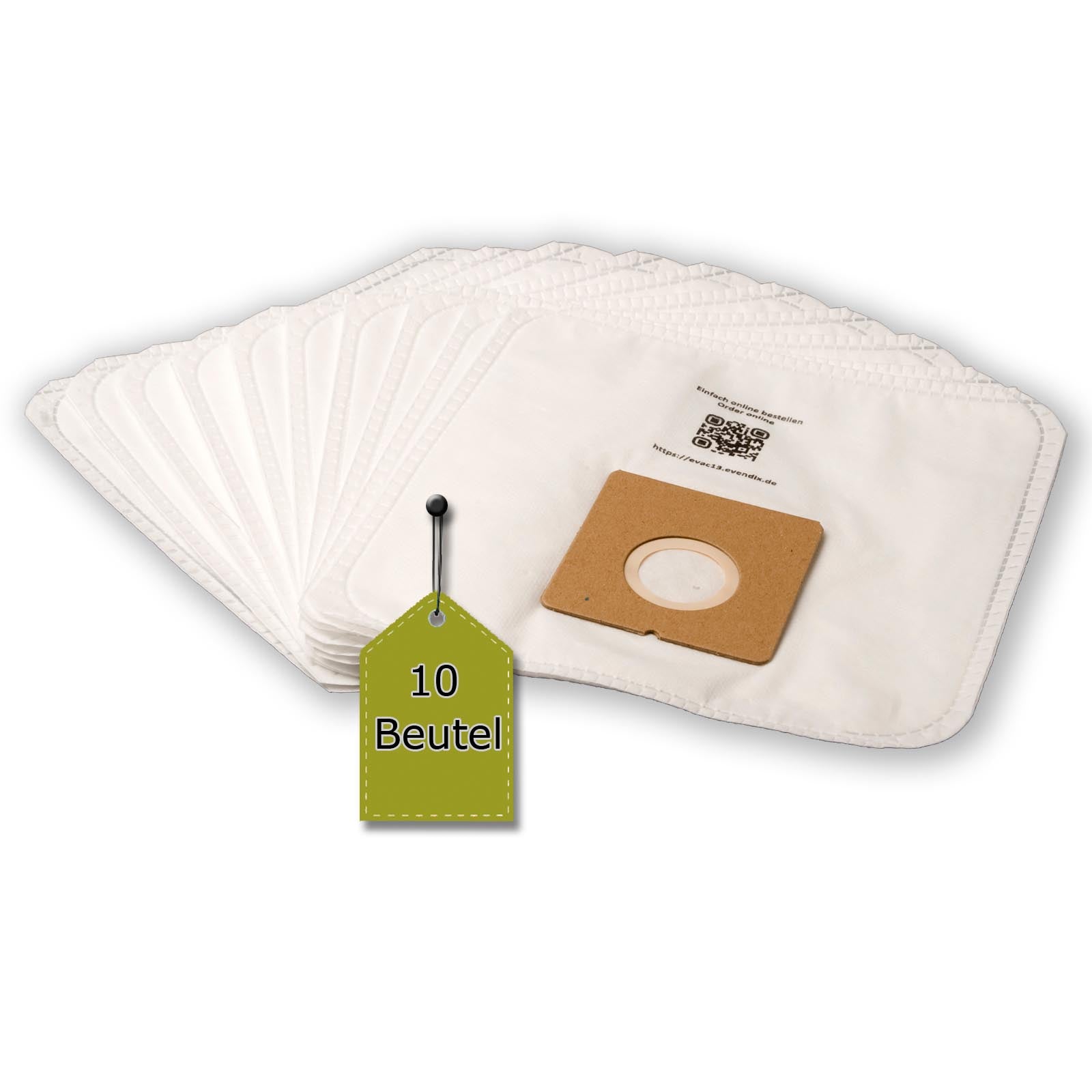 eVendix Staubsaugerbeutel eVac 13 - Inhalt 10 Stück + 1 Mikro-Filter
