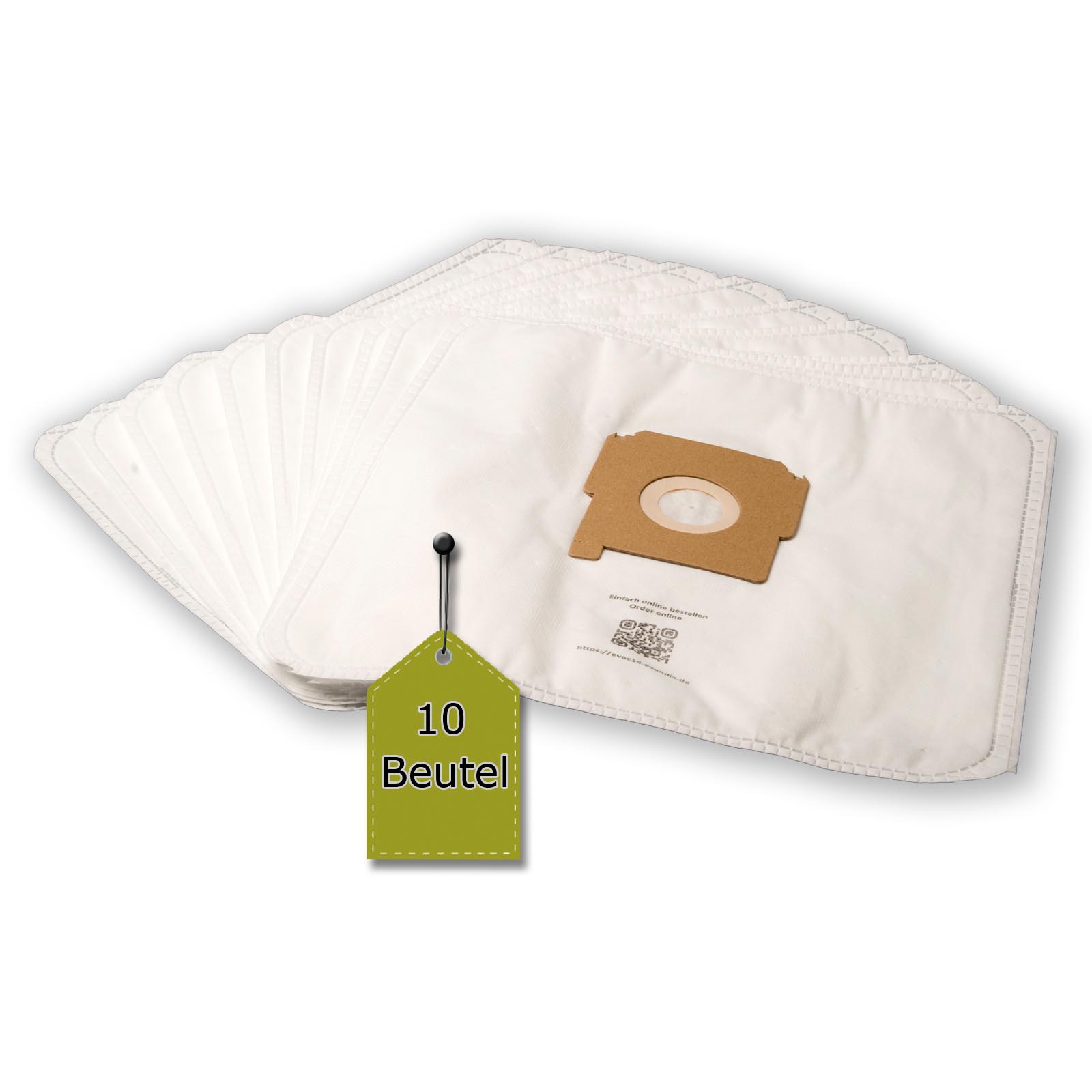 eVendix Staubsaugerbeutel eVac 14 - Inhalt 10 Stück + 1 Mikro-Filter