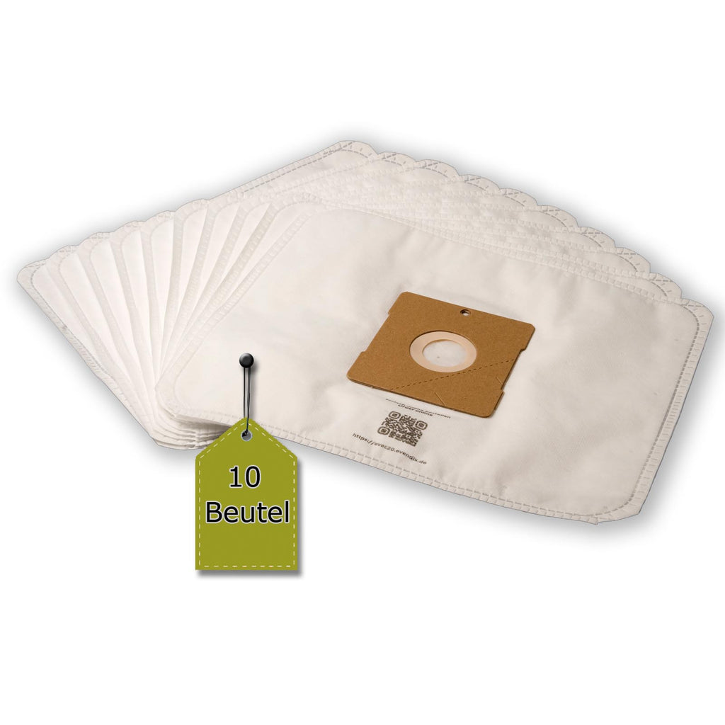 eVendix Staubsaugerbeutel eVac 20 - Inhalt 10 Stück + 1 Mikro-Filter