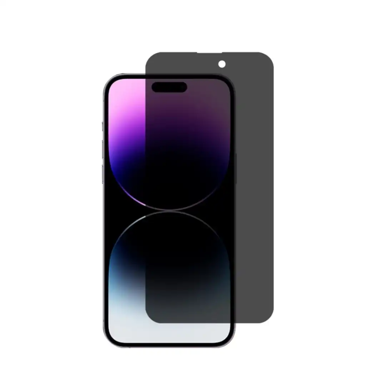 PHONIE Anti-Spy Schutzfolie für iPhone 15 – Blickschutzfolie 2 Stück, Schwarz