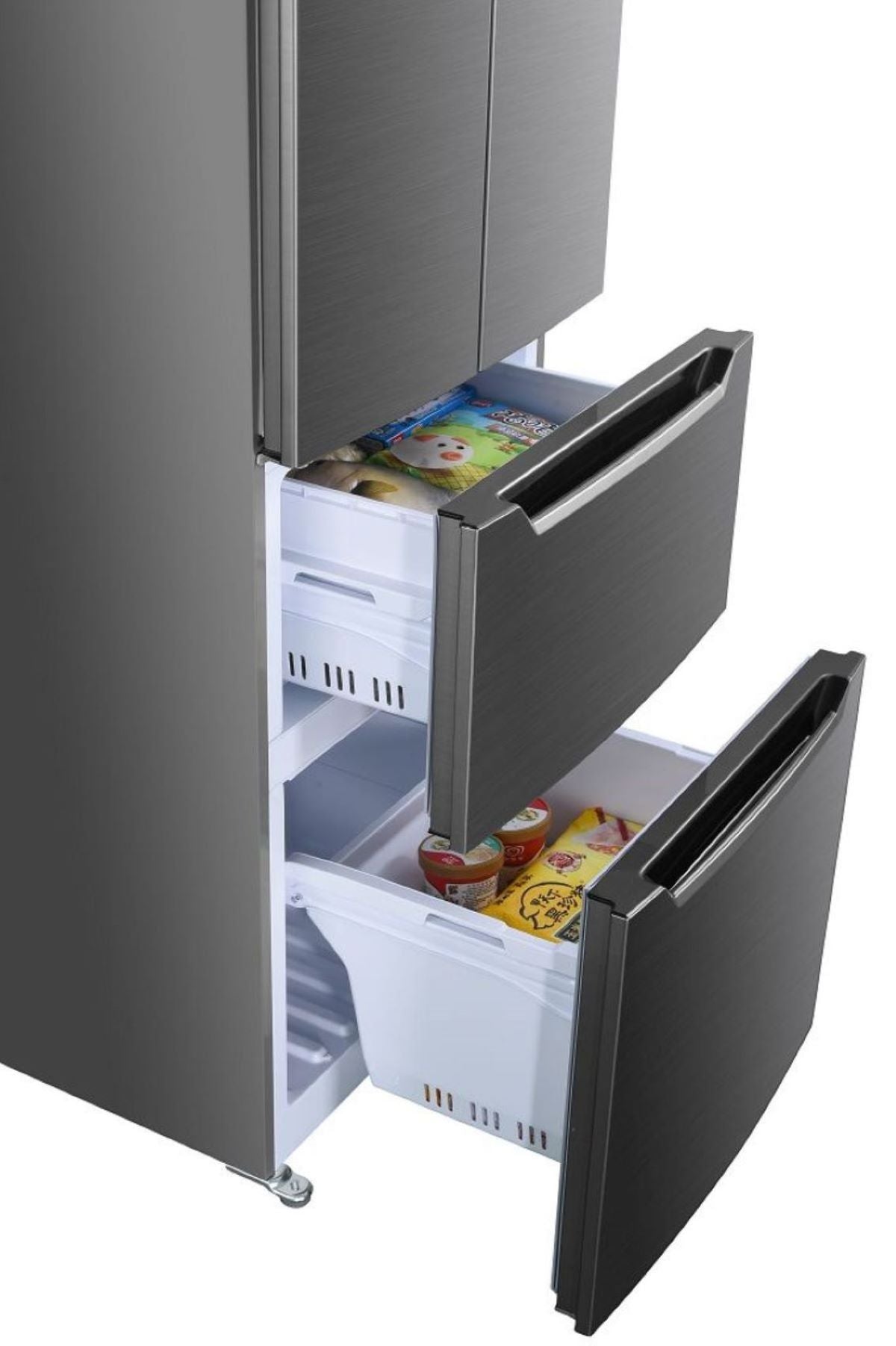 PKM KHFD350ENFIX Frenchdoor Kühlschrank – 320 L, NoFrost, TouchControl, Schubladen, Inox-Design