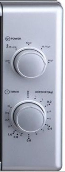 PKM Mikrowelle MW700-20 UB2 - silber, 700 Watt, Unterbau / Freistehend, 20 Liter