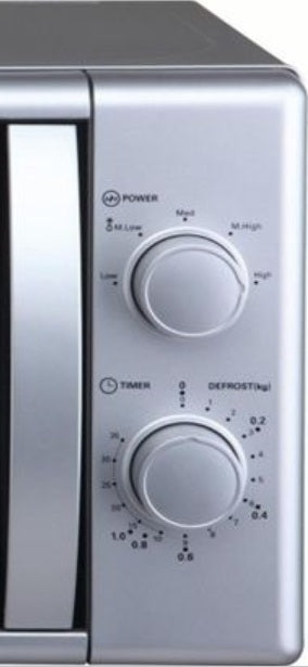 PKM Mikrowelle MW700-20 UB2 - silber, 700 Watt, Unterbau / Freistehend, 20 Liter