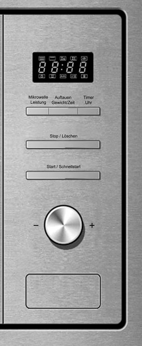 PKM Einbaumikrowelle MW820EBM - Edelstahl, 800Watt, 20 Liter