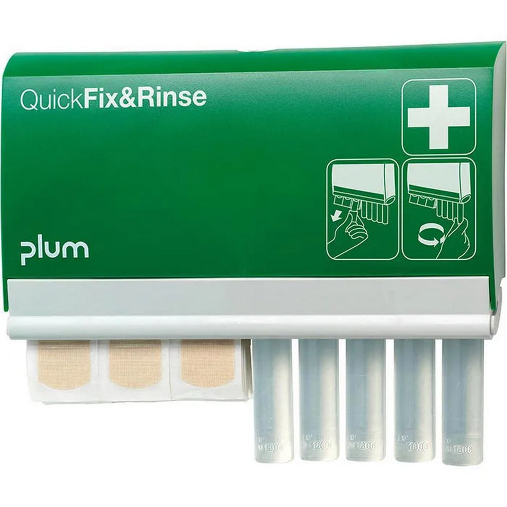 Plum QuickFix & Rinse Erste-Hilfe-Set - 45 Pflaster & 5 Augenspülungen