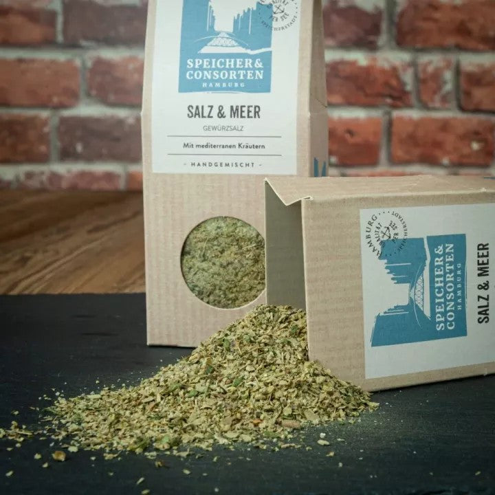 Speicher & Consorten Geschenkeset "Hamburger Seesack" Tee, Salz & Schokolade