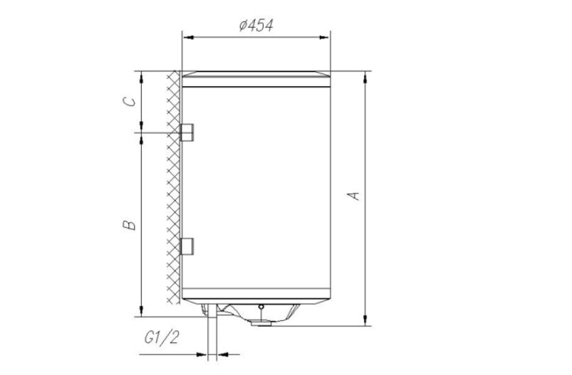Gorenje Boiler TGR50 N/D 50 Liter, Warmwasserbereiter, DRUCKFEST Thermostat ECO