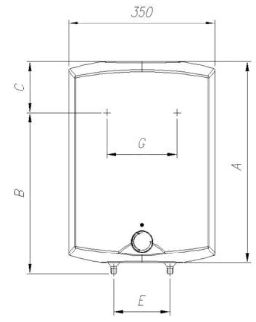 Gorenje Boiler GT 10 O - 9,8 Liter DRUCKFEST Obertisch Warmwasserbereiter
